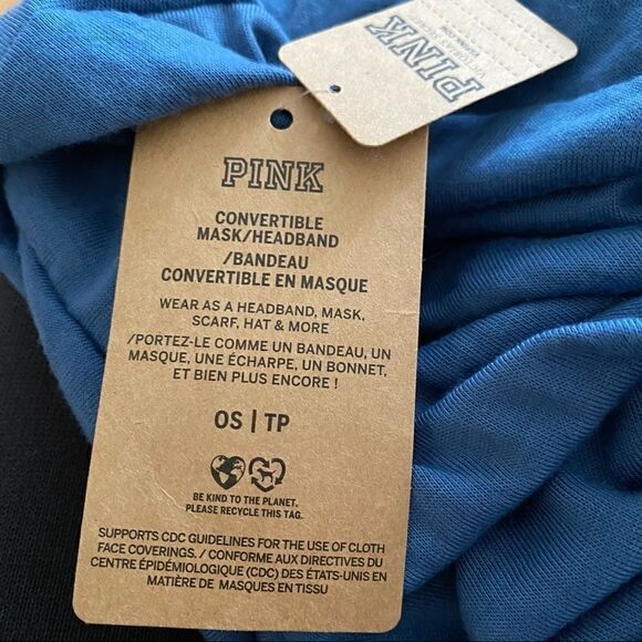 Victoria Secret Pink Convertible Mask Headband NWT - Picture 4 of 4